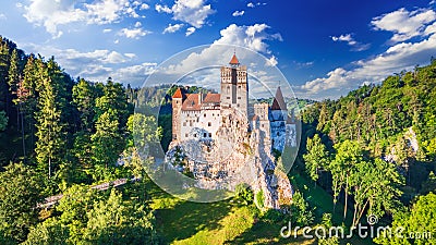 Bran Castle, Transylvania - Most famous destination of Romania Stock Photo