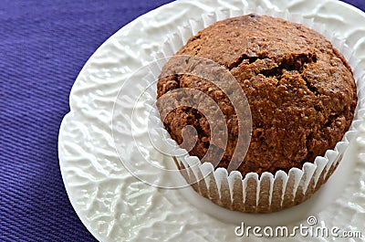 Bran muffin Stock Photo