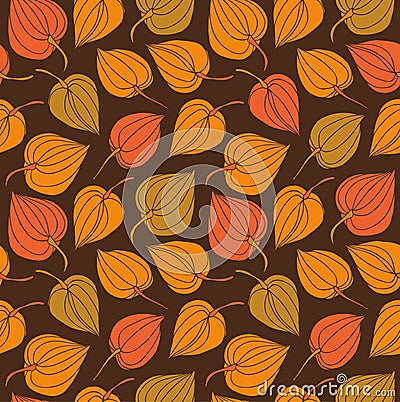 Branches seamless ornamental pattern. Decorative modern floral background Stock Photo