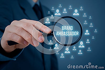 Brand ambassador concept Stock Photo