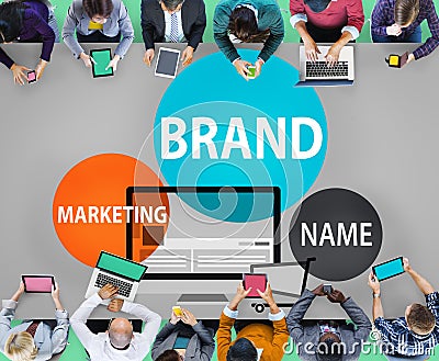 Brand Branding Advertising Marketing Commerce Concept Stock Photo