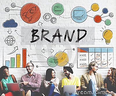 Brand Branding Advertising Trademark Marketing Concept Stock Photo