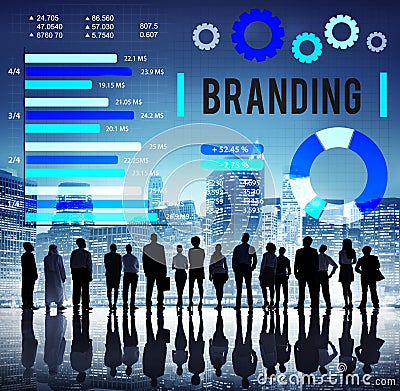 Brand Branding Copyright Advertising Banner Concept Stock Photo