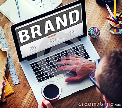 Brand Branding Copyright Trademark Marketing Concept Stock Photo