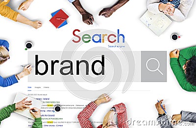 Brand Branding Marketing Advertising Trademark Concept Stock Photo