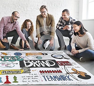 Brand Branding Strategy Marketing Creative Concept Stock Photo
