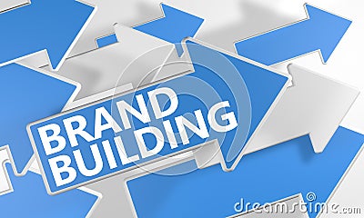 Brand Building Stock Photo