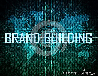 Brand Building Stock Photo