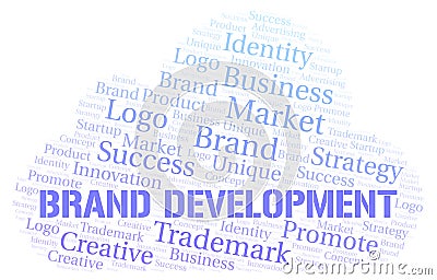 Brand Development word cloud Stock Photo