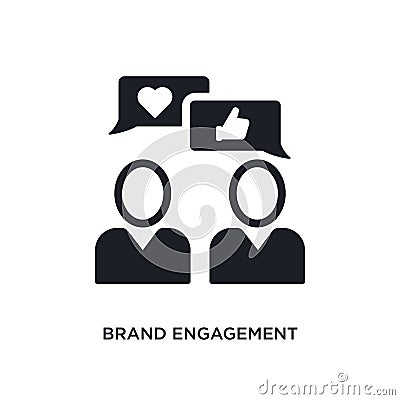 brand engagement isolated icon. simple element illustration from general-1 concept icons. brand engagement editable logo sign Vector Illustration