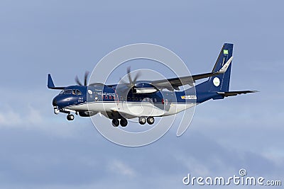 Brand new CASA C-295W on delivery Editorial Stock Photo