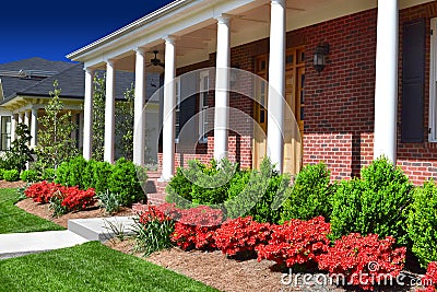 Front Porch Of A Brick House Stock Image - Image: 43166673