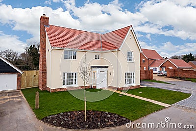 Brand new executive style rendered house Editorial Stock Photo