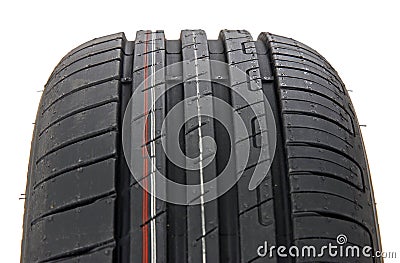 Brand new modern summer sports tire Stock Photo