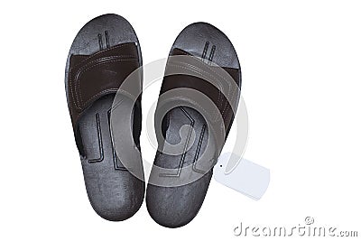 Brand new pair of old man sandal Stock Photo