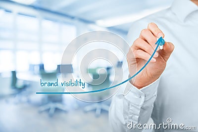Brand visibility Stock Photo
