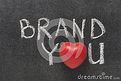 Brand you heart Stock Photo