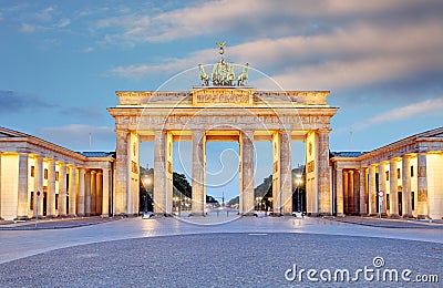 Brandenburg in Berlin, capital of Germany Stock Photo