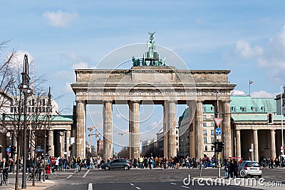 Brandenburg Gate Editorial Stock Photo