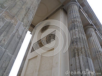 Brandenburg gate in detail. Berlin. Germany. Stock Photo