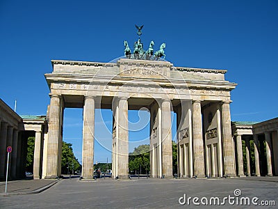 Brandenburg Gate in Berlin Stock Photo