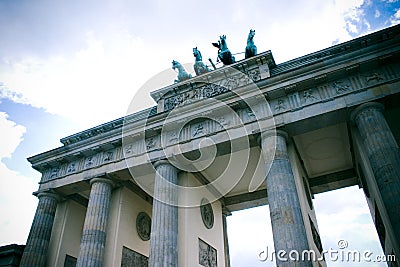 Brandenburg gate, Berlin Stock Photo