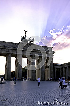 Brandenburg Gate- Berlin, Germany Editorial Stock Photo