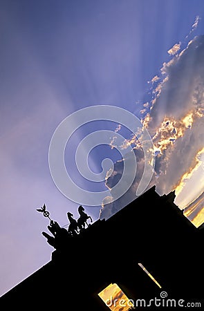 Brandenburg Gate- Berlin, Germany Stock Photo