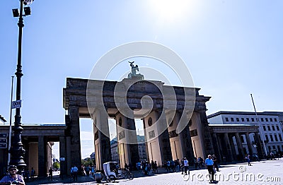 The Brandenburg Gate In Berlin Germany Editorial Stock Photo