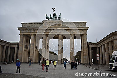 Brandenburg gate in Berlin Editorial Stock Photo