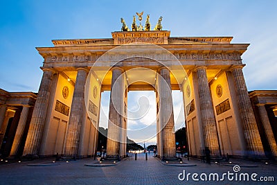 Brandenburg Gate (Brandenburger Tor) Berlin Stock Photo