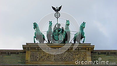 The Brandenburg Gate Editorial Stock Photo