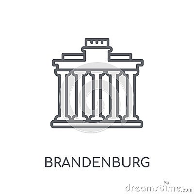 Brandenburg linear icon. Modern outline Brandenburg logo concept Vector Illustration