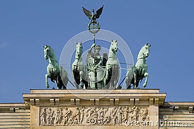 Brandenburger gate in berlin Stock Photo