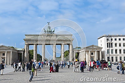 Brandenburg Gate, Berlin Editorial Stock Photo