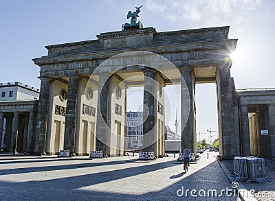 Branderburg gate, Berlin . Germany Editorial Stock Photo