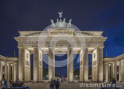 Branderburg gate, Berlin . Germany Editorial Stock Photo