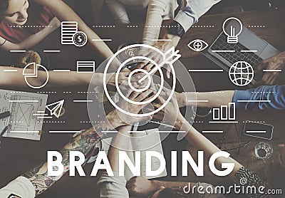 Branding Advertisment Copyright Value Profile Concept Stock Photo