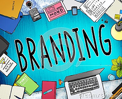 Branding Brand Marketing Business Strategy Identity Concept Stock Photo