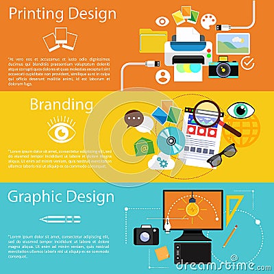 Branding, graphic design and printing design icon Vector Illustration