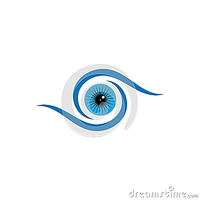 Branding Identity Corporate Eye Care vector logo design. Vector Illustration