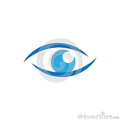 Branding Identity Corporate Eye Care vector logo design. Stock Photo