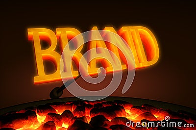 Branding Iron Stock Photo