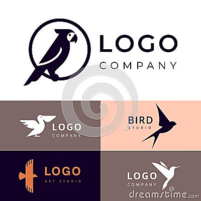 Branding for travel, zooshop or other company Vector Illustration