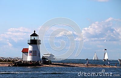 Brant Point Lighthouse Editorial Stock Photo