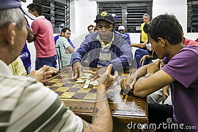 Brasil - San Paolo - The ONG Sermig - free game room for homeless Editorial Stock Photo