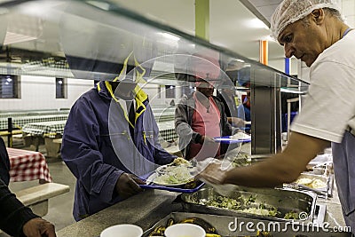 Brasile - San Paolo - The ONG Sermig - the soup kitchen Editorial Stock Photo