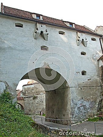 Brasov fortress fortification wall Stock Photo