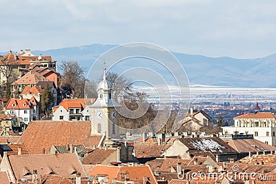 Brasov Medieval City Stock Photo