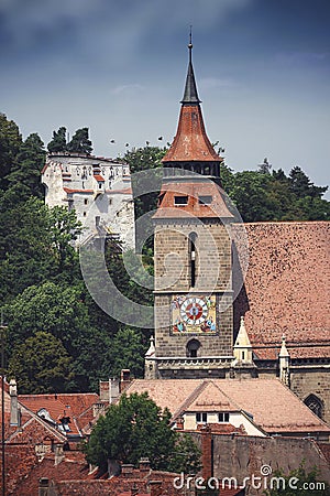 Brasov old city center Stock Photo